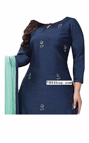  Navy Blue Georgette Suit | Pakistani Dresses in USA- Image 2