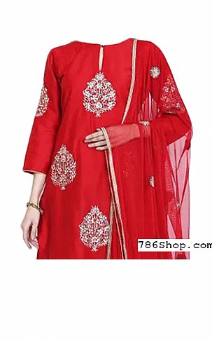  Red Georgette Suit | Pakistani Dresses in USA- Image 2