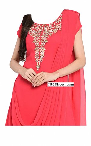  Pink Georgette Suit | Pakistani Dresses in USA- Image 2