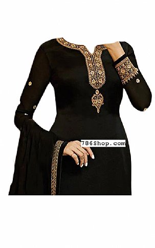  Black Georgette Suit | Pakistani Dresses in USA- Image 2