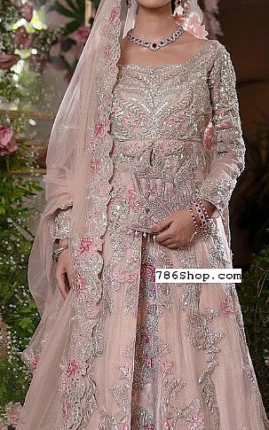  Pink Chiffon Suit | Pakistani Wedding Dresses- Image 2