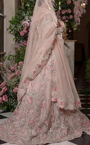  Pink Chiffon Suit | Pakistani Wedding Dresses- Image 3