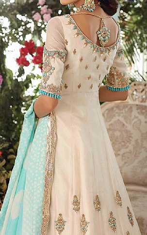  Off-white Chiffon Suit | Pakistani Wedding Dresses- Image 3