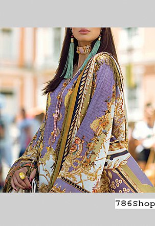 Elan. Prurple Lawn Suit | Pakistani Dresses in USA- Image 2