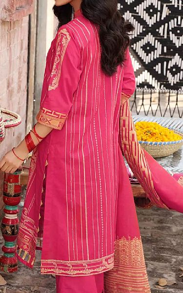 Gul Ahmed Brink Pink Jacquard Suit | Pakistani Dresses in USA- Image 2