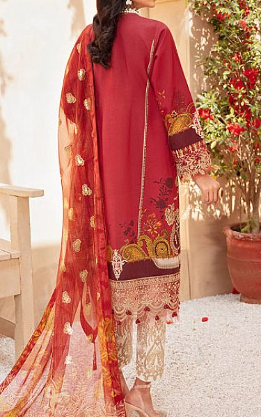 Gulaal Red Lawn Suit | Pakistani Dresses in USA- Image 2