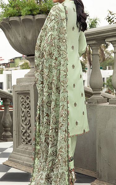 House Of Nawab Pistachio Green Lawn Suit | Pakistani Dresses in USA- Image 2
