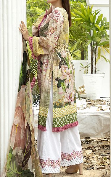House Of Nawab Ivory Lawn Suit | Pakistani Dresses in USA- Image 2