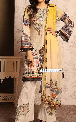 Khas Ivory Lawn Suit | Pakistani Dresses in USA- Image 1