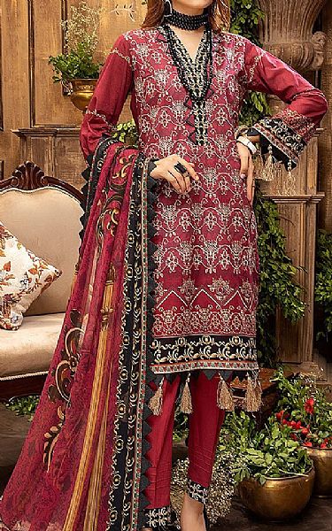 Khas Crimson Lawn Suit | Pakistani Dresses in USA- Image 1