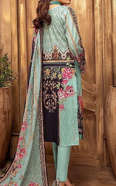 Khas Turquoise Lawn Suit | Pakistani Dresses in USA- Image 2