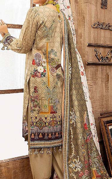 Khas Beige Lawn Suit | Pakistani Dresses in USA- Image 2
