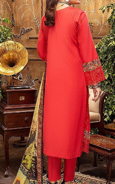 Khas Ruby Red Lawn Suit | Pakistani Dresses in USA- Image 2