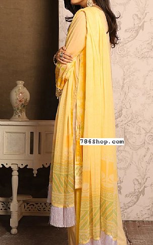 Khas Ivory/Yellow Lawn Suit | Pakistani Dresses in USA- Image 2