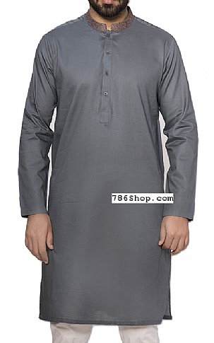 Grey Men Shalwar Kameez | Pakistani Mens Suits Online