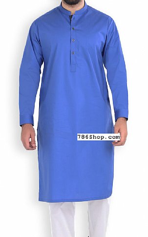 Blue Men Shalwar Kameez | Pakistani Mens Suits Online