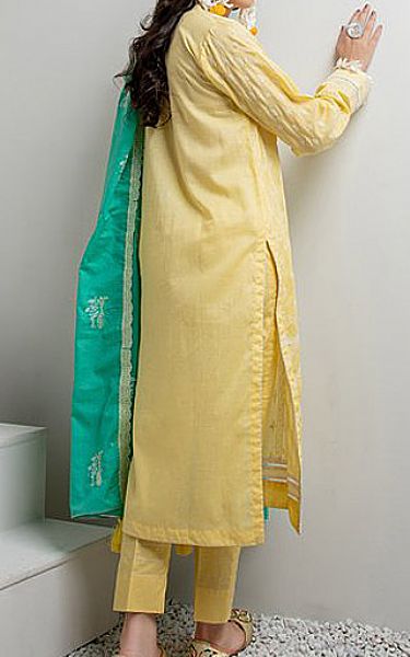 LSM Yellow Lawn Suit | Pakistani Dresses in USA- Image 2