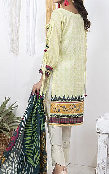 LSM Off-white Lawn Suit | Pakistani Dresses in USA- Image 2