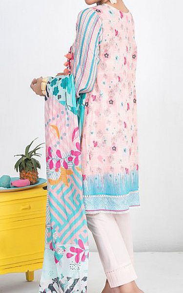 LSM Baby Pink Lawn Suit | Pakistani Dresses in USA- Image 2