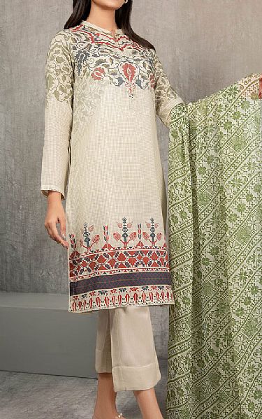 LimeLight Ivory Lawn Suit (2 Pcs) | Pakistani Dresses in USA- Image 1
