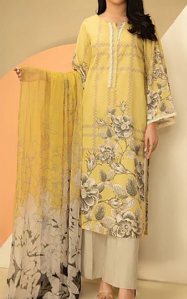 LimeLight Yellow Lawn Suit (2 Pcs) | Pakistani Dresses in USA- Image 1