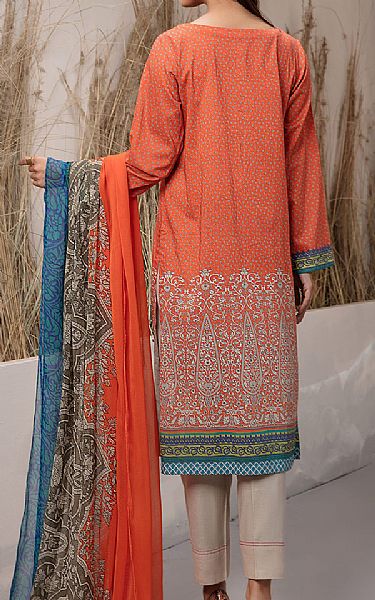 LimeLight Coral Lawn Suit (2 Pcs) | Pakistani Dresses in USA- Image 2