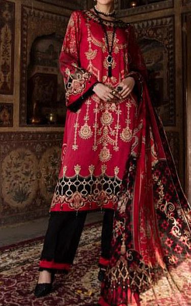 Mohagni Crimson Lawn Suit | Pakistani Dresses in USA- Image 1