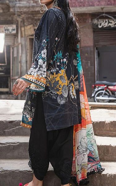 Motifz Charcoal Lawn Suit | Pakistani Dresses in USA- Image 2