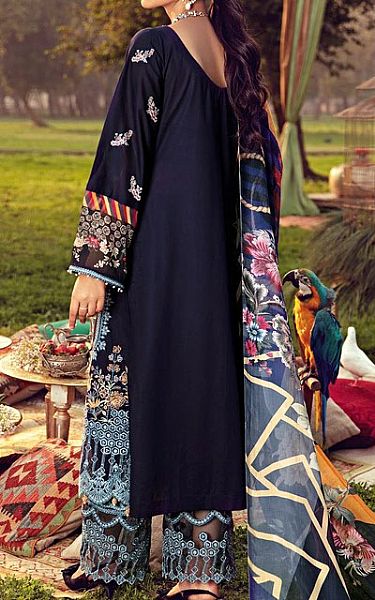 Motifz Navy Lawn Suit | Pakistani Dresses in USA- Image 2