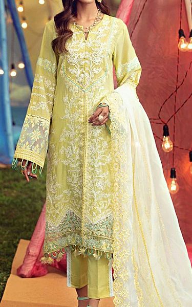 Motifz Lemon Lawn Suit | Pakistani Dresses in USA- Image 1