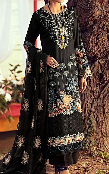 Motifz Black Lawn Suit | Pakistani Dresses in USA- Image 1