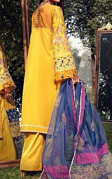 Motifz Gold Yellow Lawn Suit | Pakistani Dresses in USA- Image 2