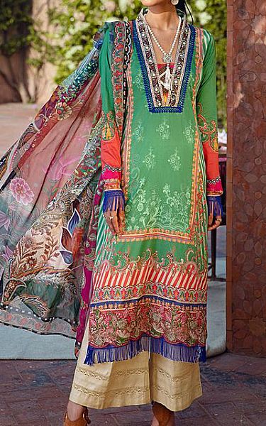 Motifz Pastel Green Lawn Suit | Pakistani Dresses in USA- Image 1