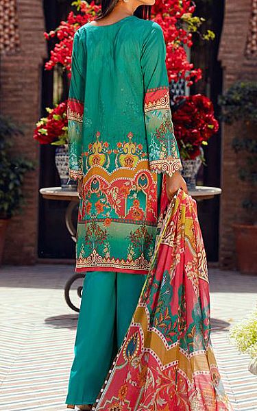 Motifz Teal Lawn Suit | Pakistani Dresses in USA- Image 2