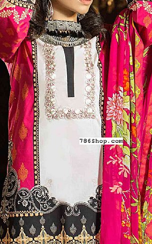 Nourhan Magenta Cambric Suit | Pakistani Winter Dresses- Image 2
