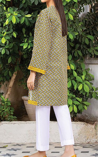 Orient Yellow Lawn Kurti | Pakistani Dresses in USA- Image 2