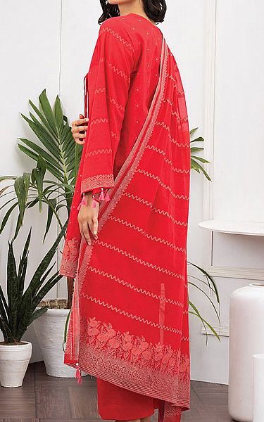 Orient Red Jacquard Suit | Pakistani Dresses in USA- Image 2