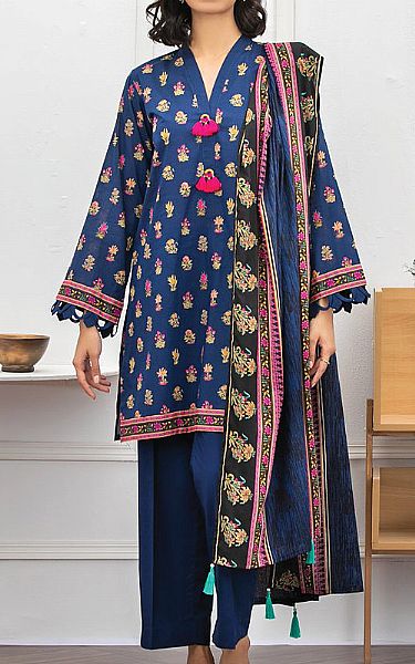 Orient Royal Blue Lawn Suit | Pakistani Dresses in USA- Image 1