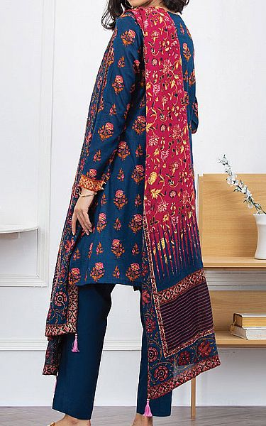 Orient Denim Blue Lawn Suit | Pakistani Dresses in USA- Image 2