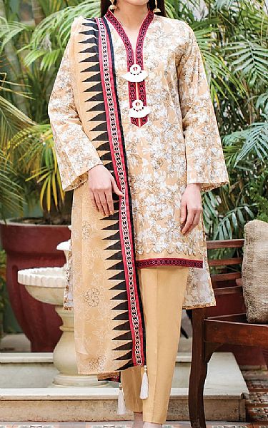Orient Beige Lawn Suit | Pakistani Dresses in USA- Image 1