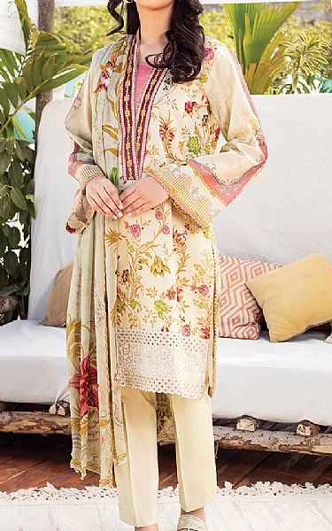 Orient Beige Lawn Suit | Pakistani Dresses in USA- Image 1