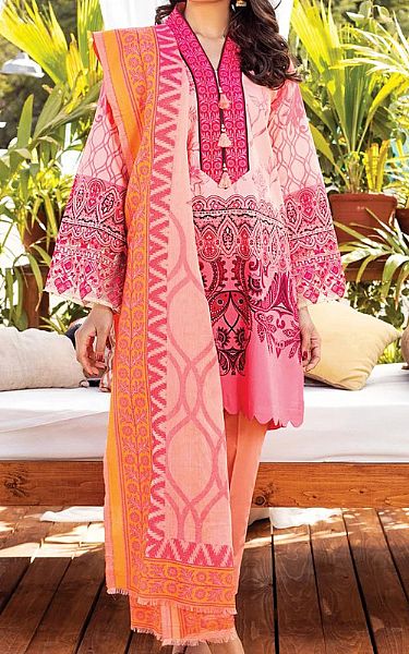 Orient Pink/Rust Lawn Suit | Pakistani Dresses in USA- Image 1
