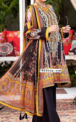 Raaya Black Lawn Suit | Pakistani Dresses in USA- Image 1