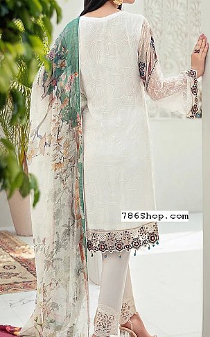 Ramsha Off-white Chiffon Suit | Pakistani Dresses in USA- Image 2