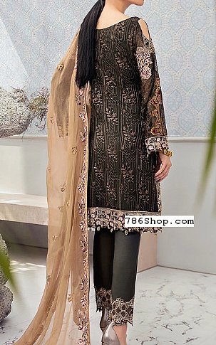 Ramsha Black Chiffon Suit | Pakistani Dresses in USA- Image 2