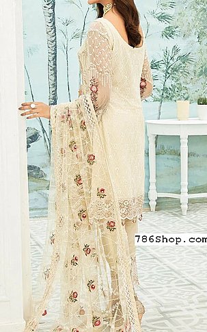 Ramsha Off-white Chiffon Suit | Pakistani Dresses in USA- Image 2