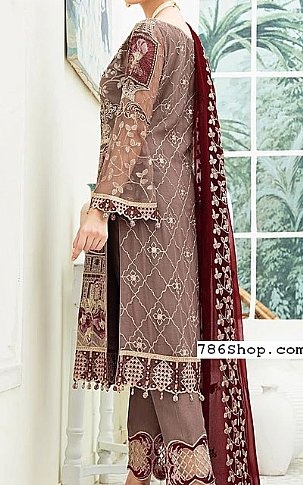 Ramsha Mauve Chiffon Suit | Pakistani Dresses in USA- Image 2