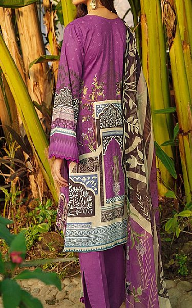 Ramsha Plum Lawn Suit | Pakistani Dresses in USA- Image 2