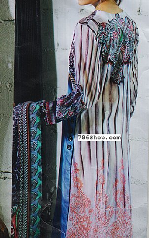 Resham Ghar Blue Lawn Suit | Pakistani Lawn Dress in USA- Image 2
