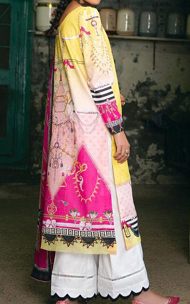 Rungrez Yellow Lawn Suit | Pakistani Dresses in USA- Image 2